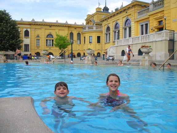 At the Széchenyi Bath in Budapest. Photo courtesy of Allison Czarnecki.