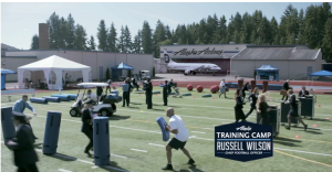 Russell Wilson training camp - Champions Never Rest
