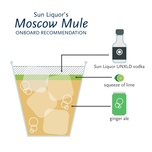 Sun Liquor onboard Moscow Mule