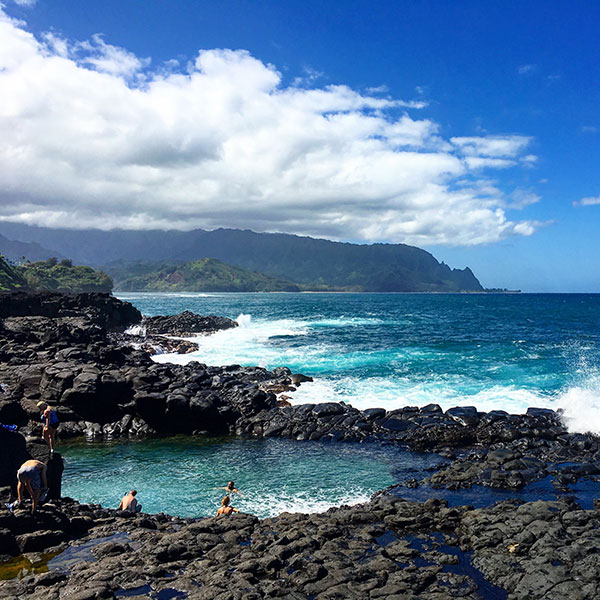 Queen's bath is totally worth the muddy hike! Can't wait to come back!