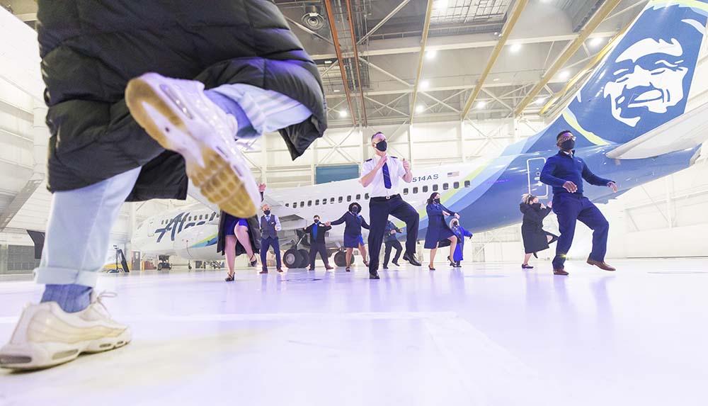 A behindthewings look of the Alaska Airlines ‘Safety Dance’ music