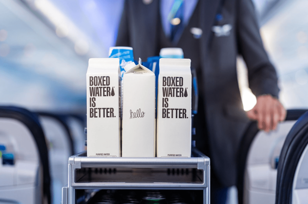 Alaska Air Partners With Boxed Water – Boxed Water Is Better