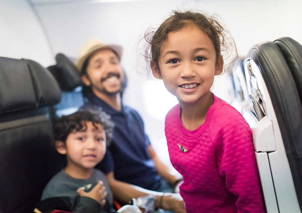 When you fly with Alaska Airlines, we guarantee your family sits together. And we don't charge