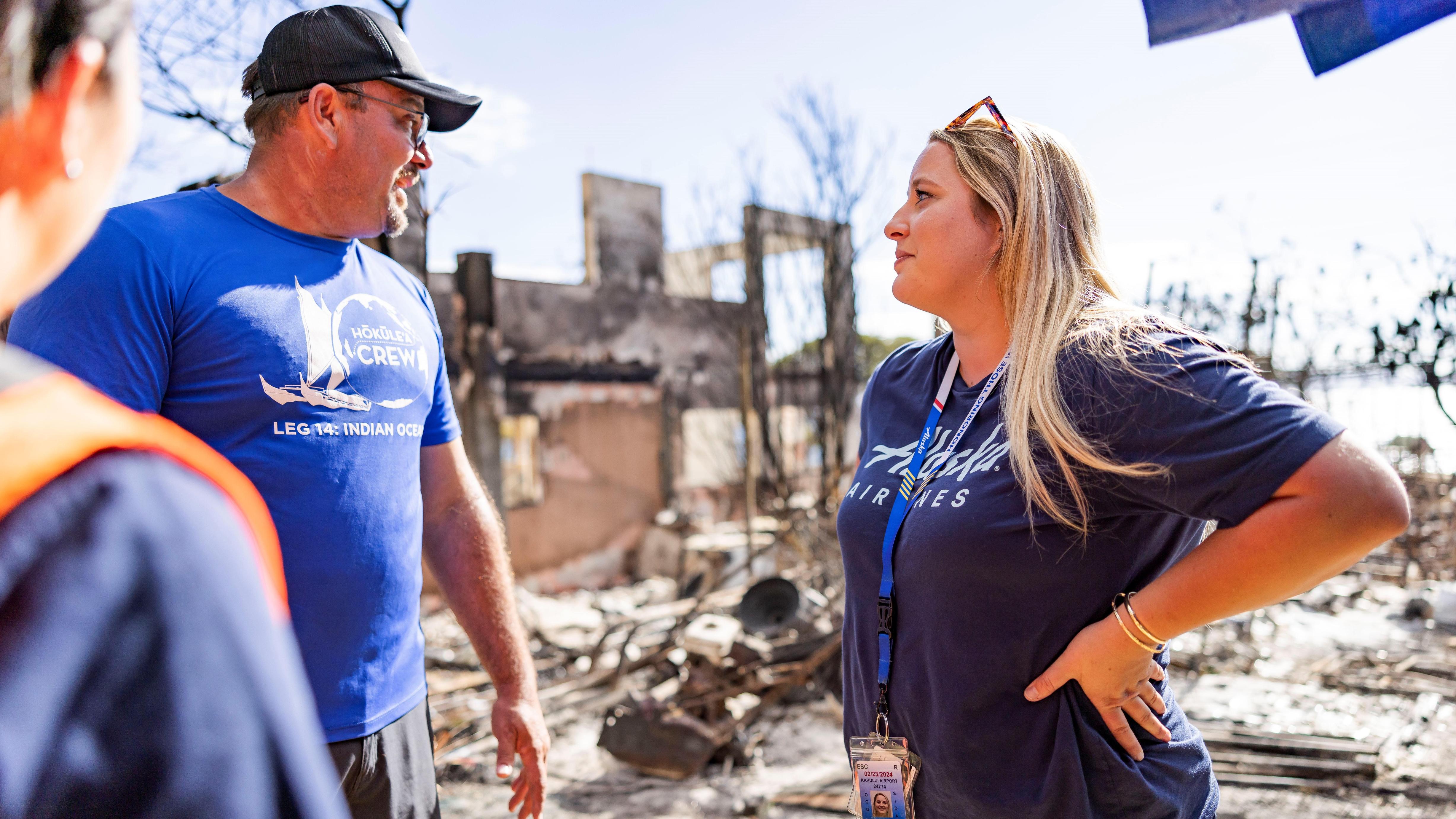 “A teaspoon of help in an ocean of need” – Alaska employees share their stories of the Maui wildfires  – Alaska Airlines News