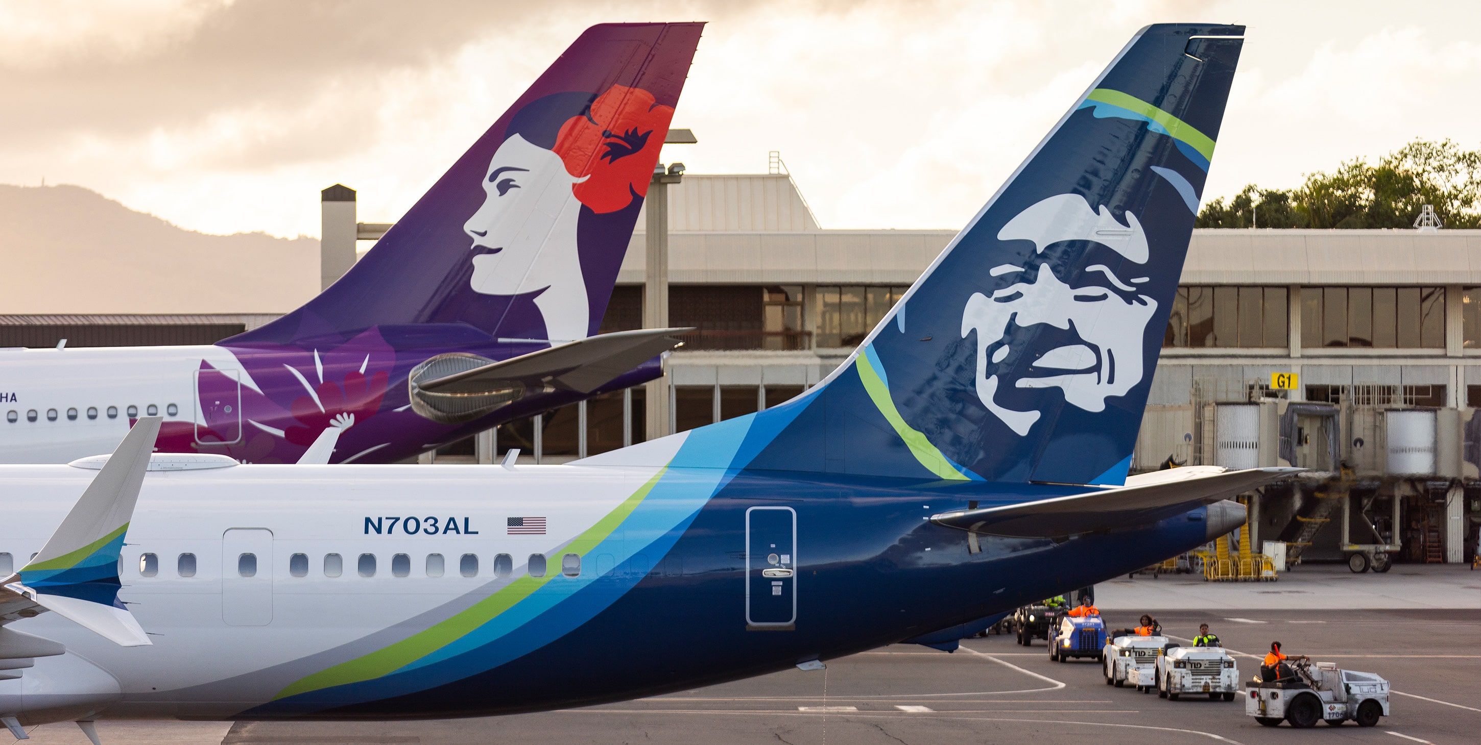 Alaska Airlines and Hawaiian Airlines