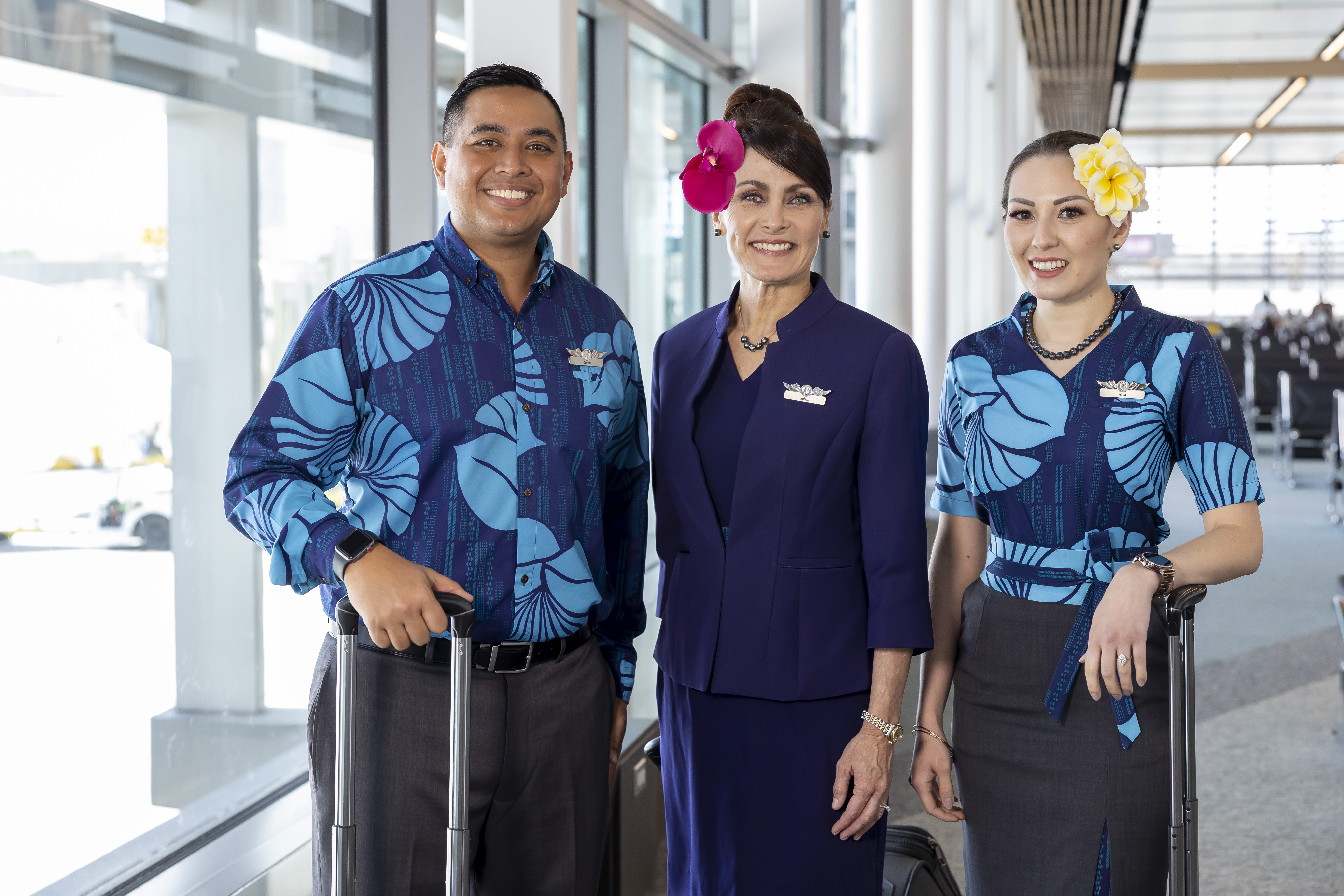 Mauka Concourse 2022 HA Flight Attendants
