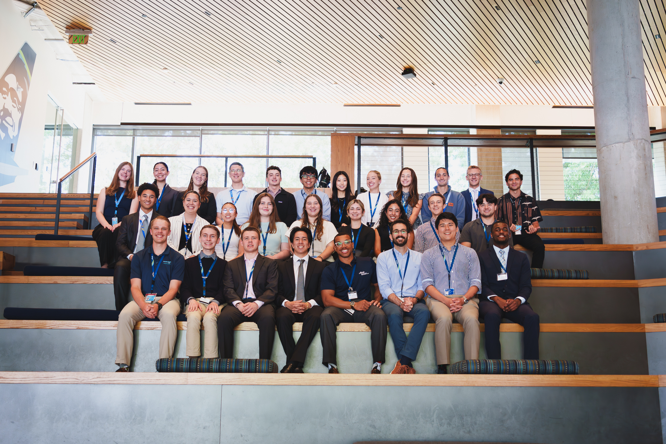 DSC04406 Group shot of the 2024 intern group