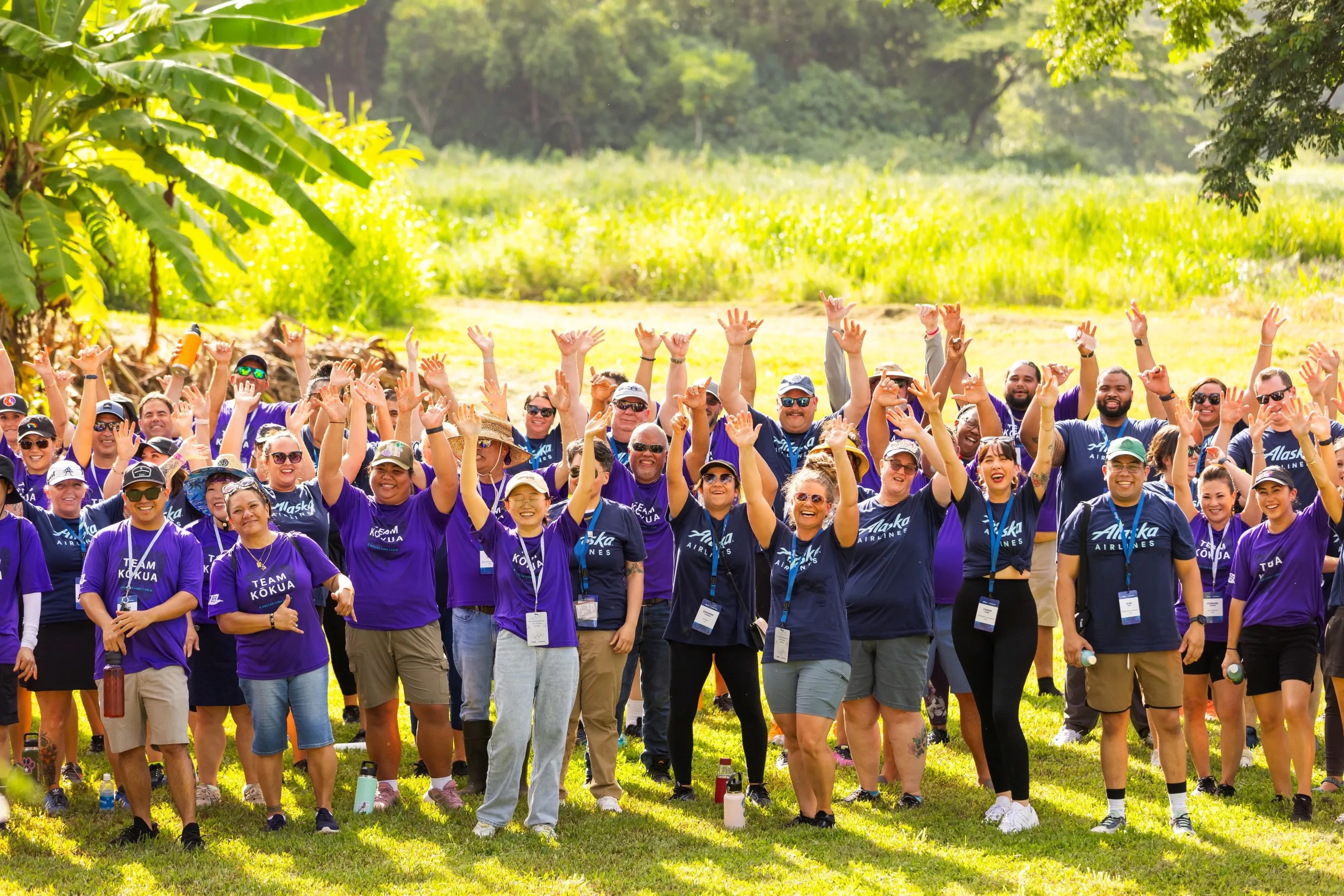 Alaska Airlines and Hawaiian Airlines employee guide groups