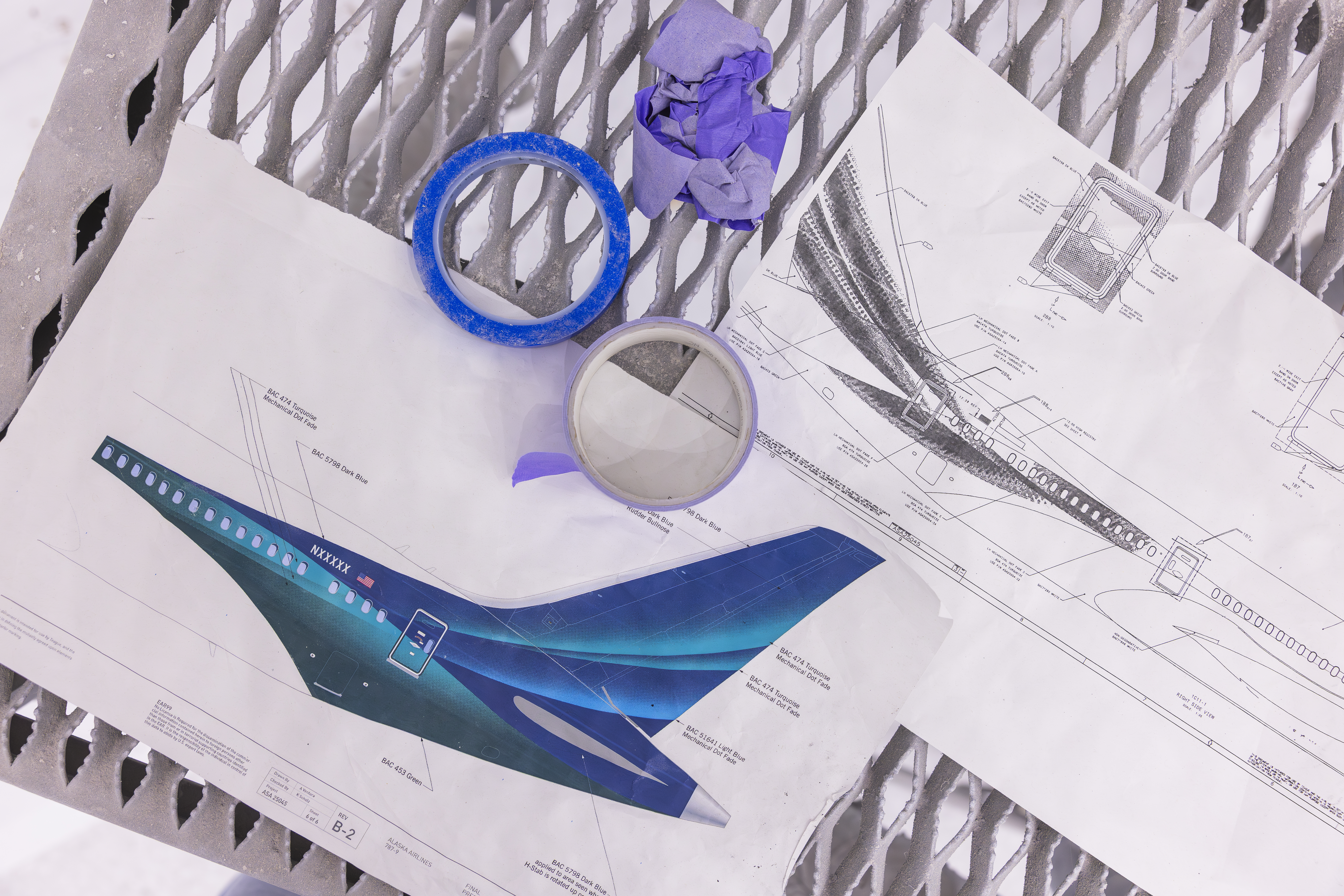 Alaska Airlines global livery mock-up