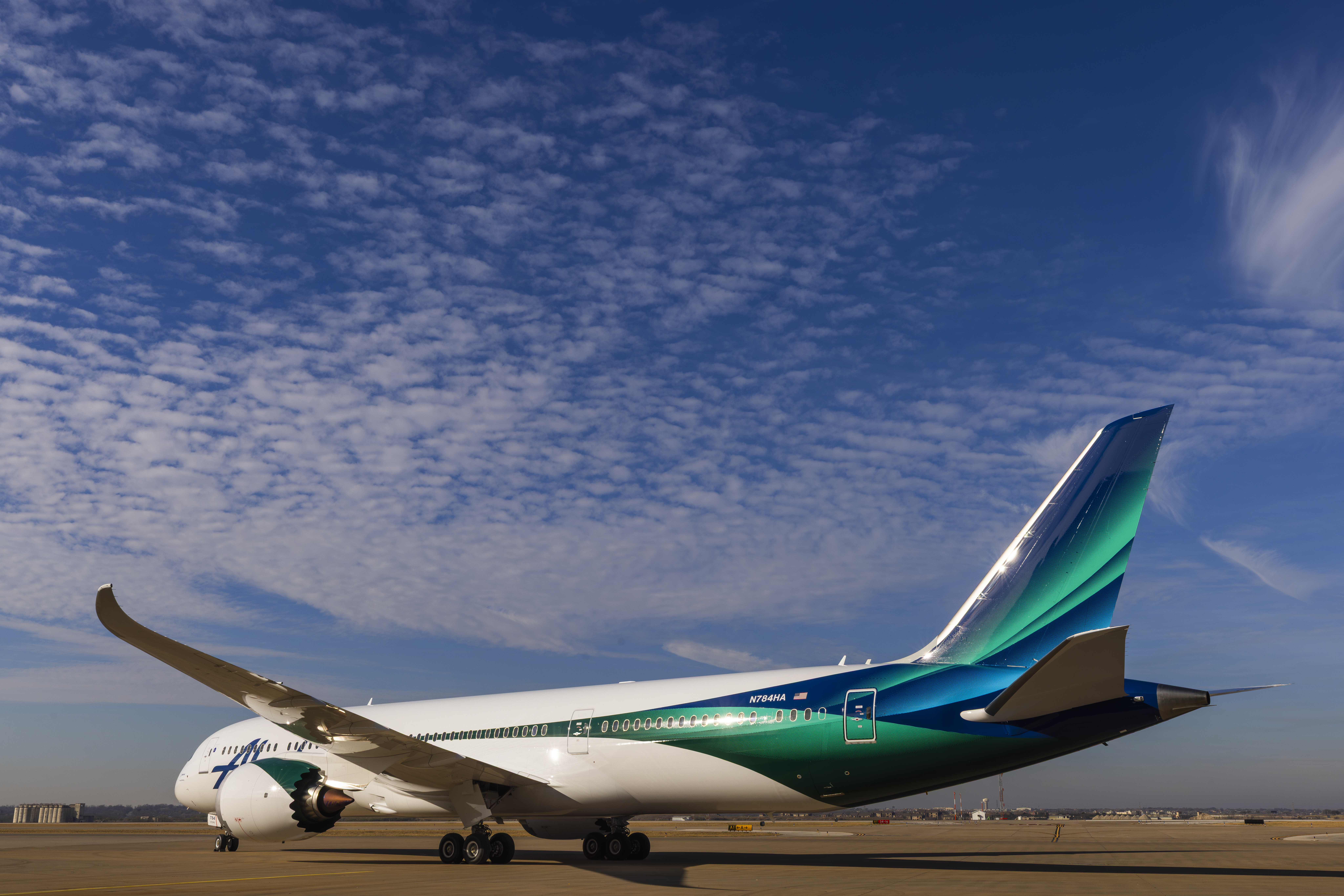 Alaska Airlines global livery rear view