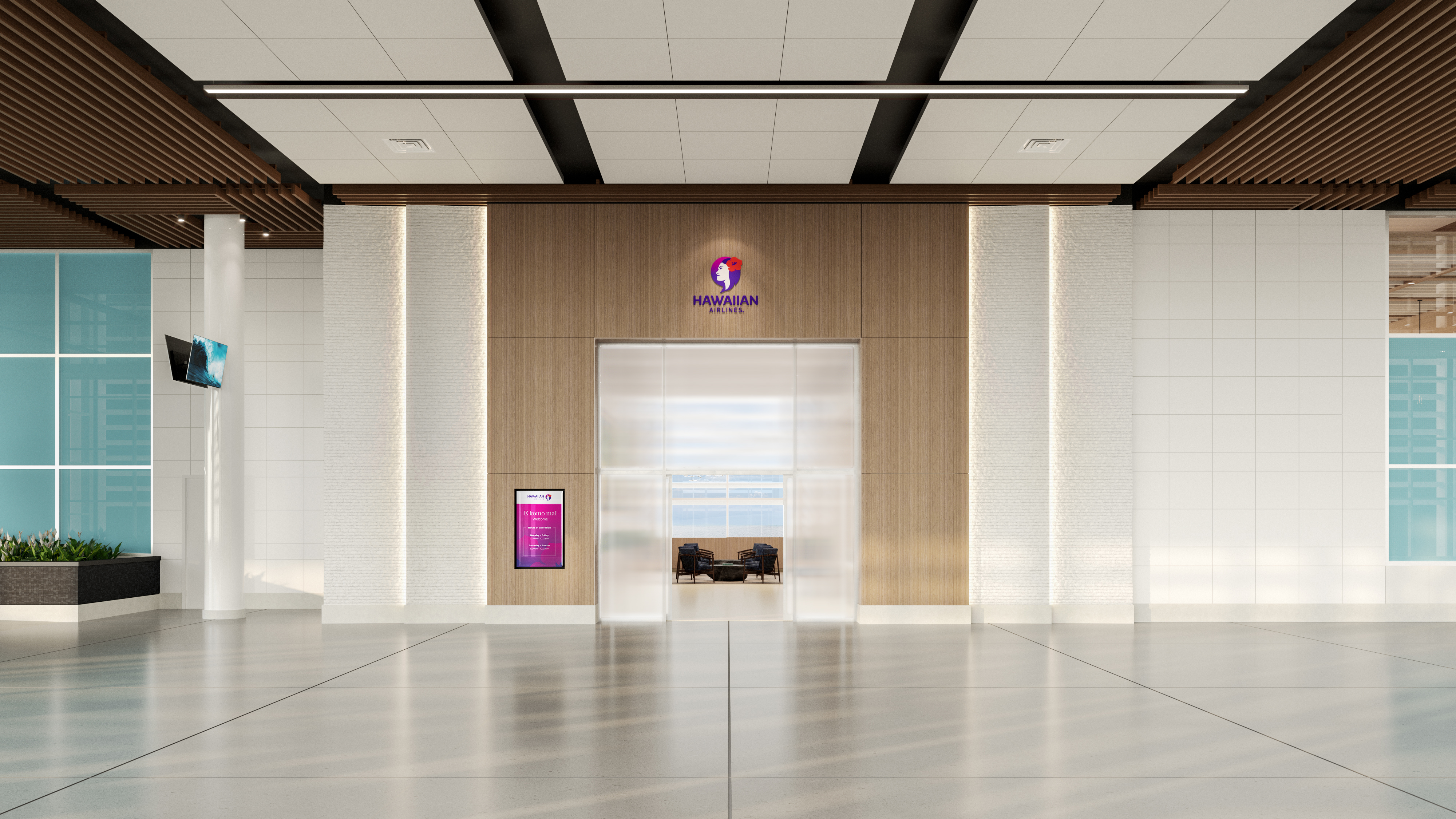 Hawaiian Airlines HNL Lounge