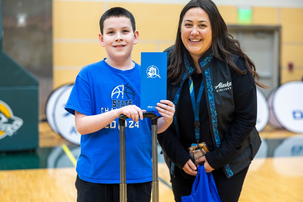 Alaska Airlines half-time game winner