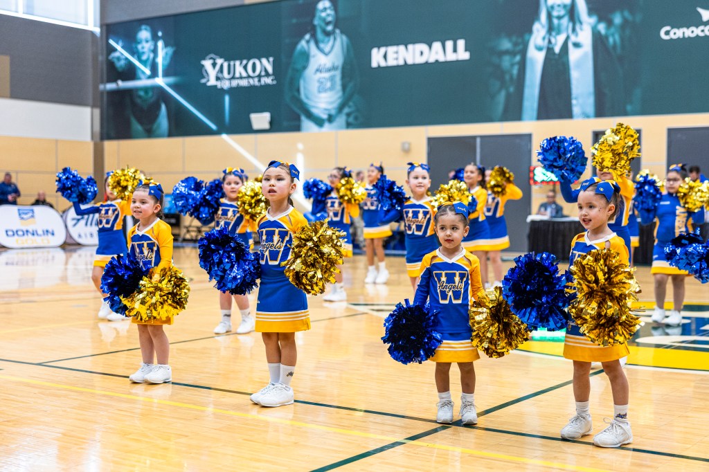 March Madness Alaska cheerleaders
