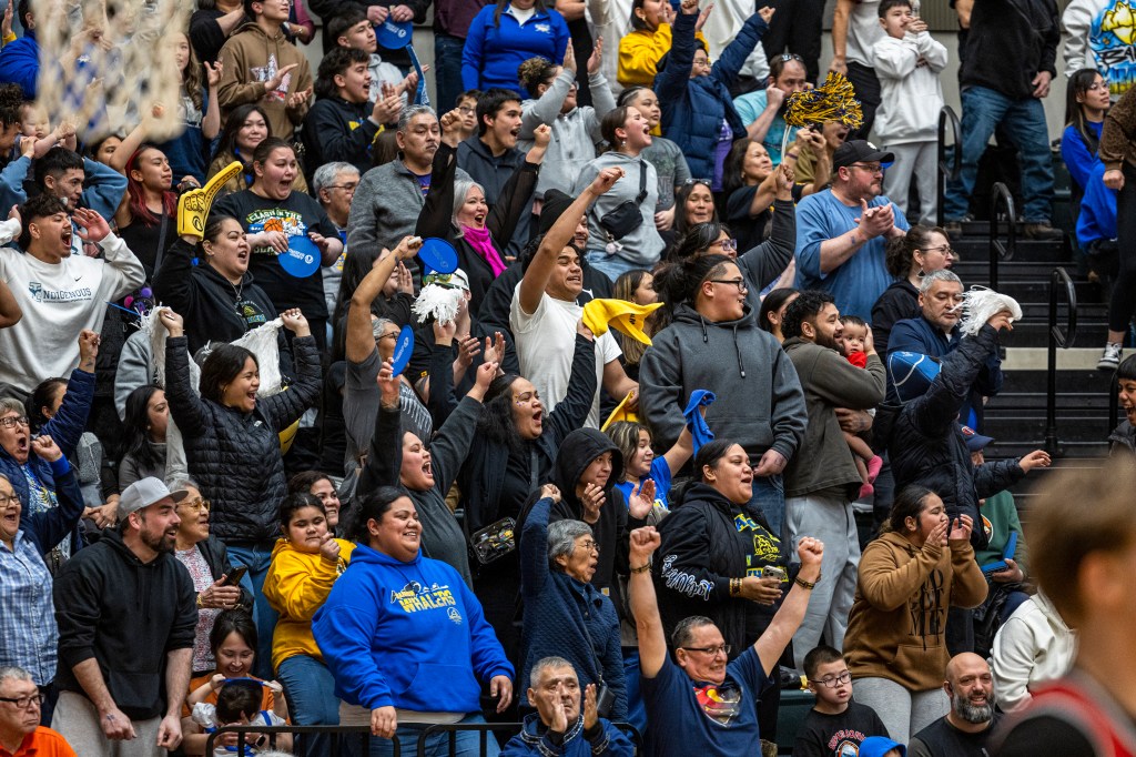 Fans at March Madness Alaska