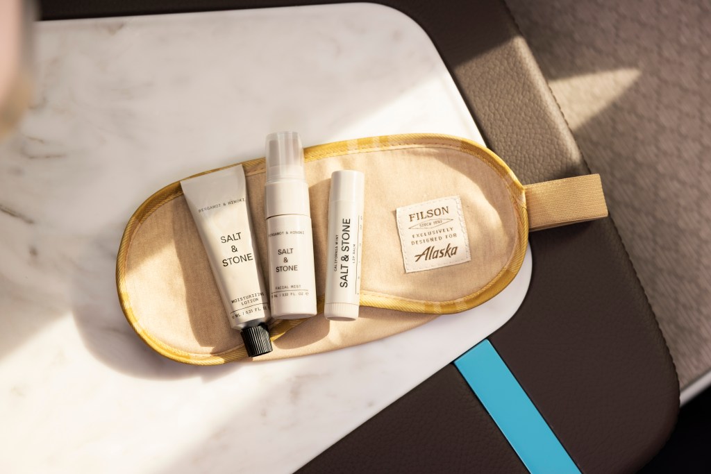 Alaska Airlines Boeing 787-9 International Business Class amenity kit