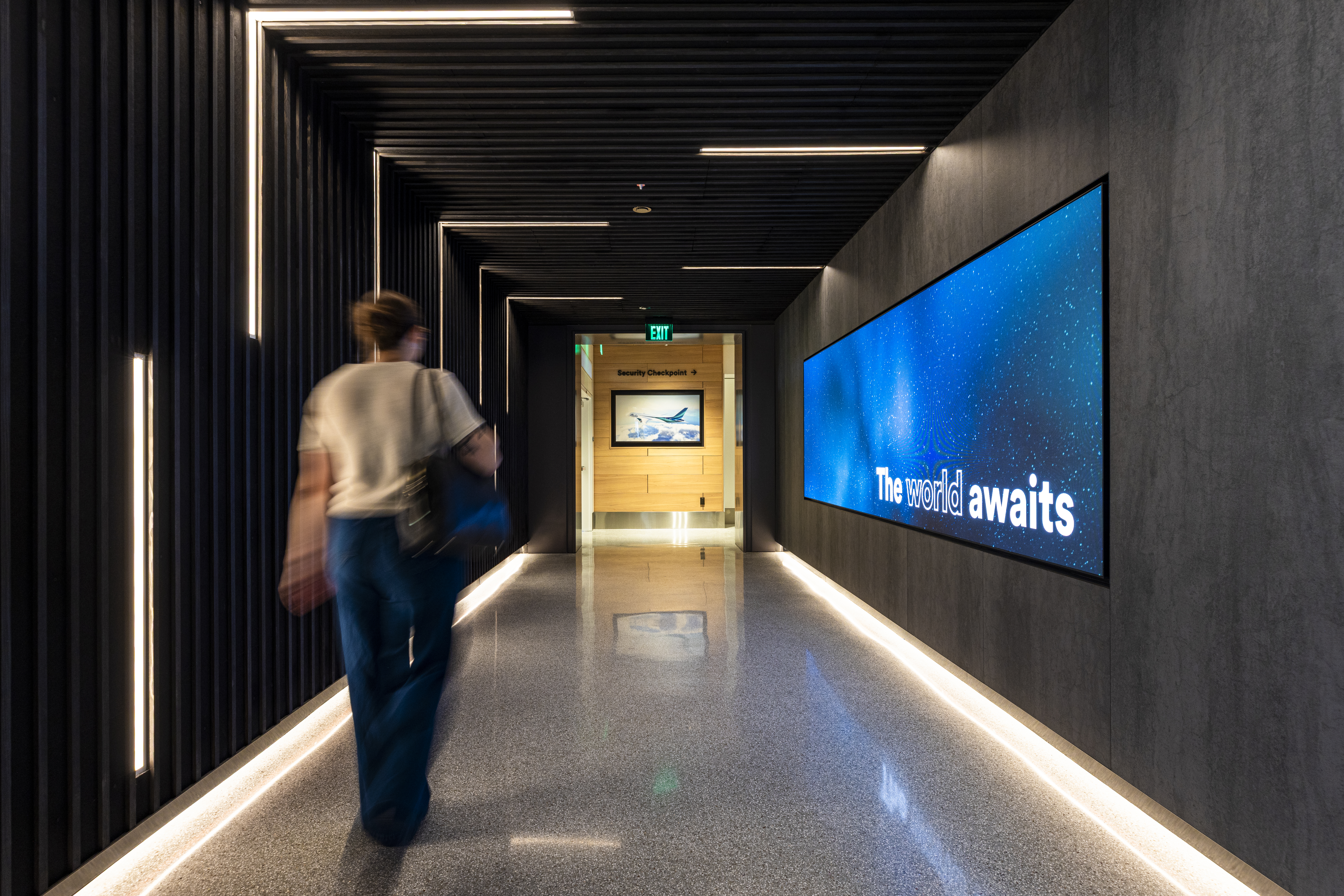 Alaska Suites and Atmos™ Titanium check-in lanes at SEA