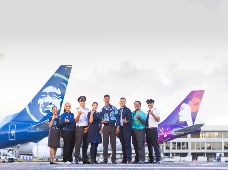 Alaska Airlines Hawaiian Airlines combination