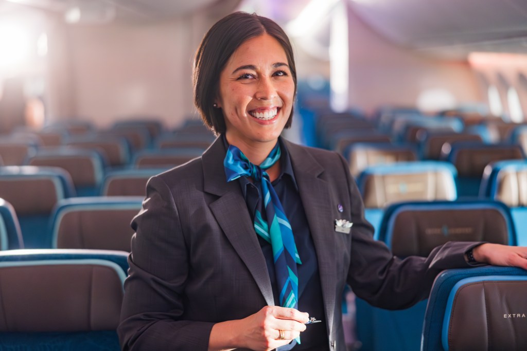 Alaska Airlines safety video 787 flight attendant