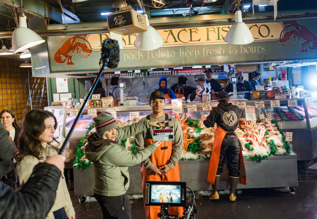 Alaska Airlines safety video pikes place
