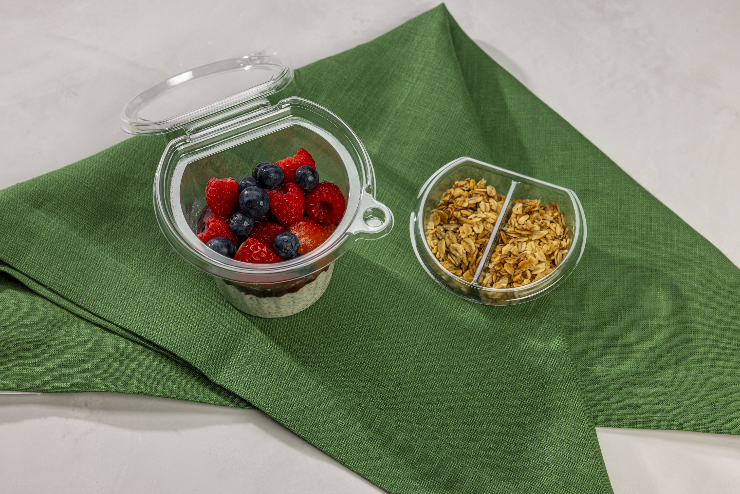 Granola and fruit