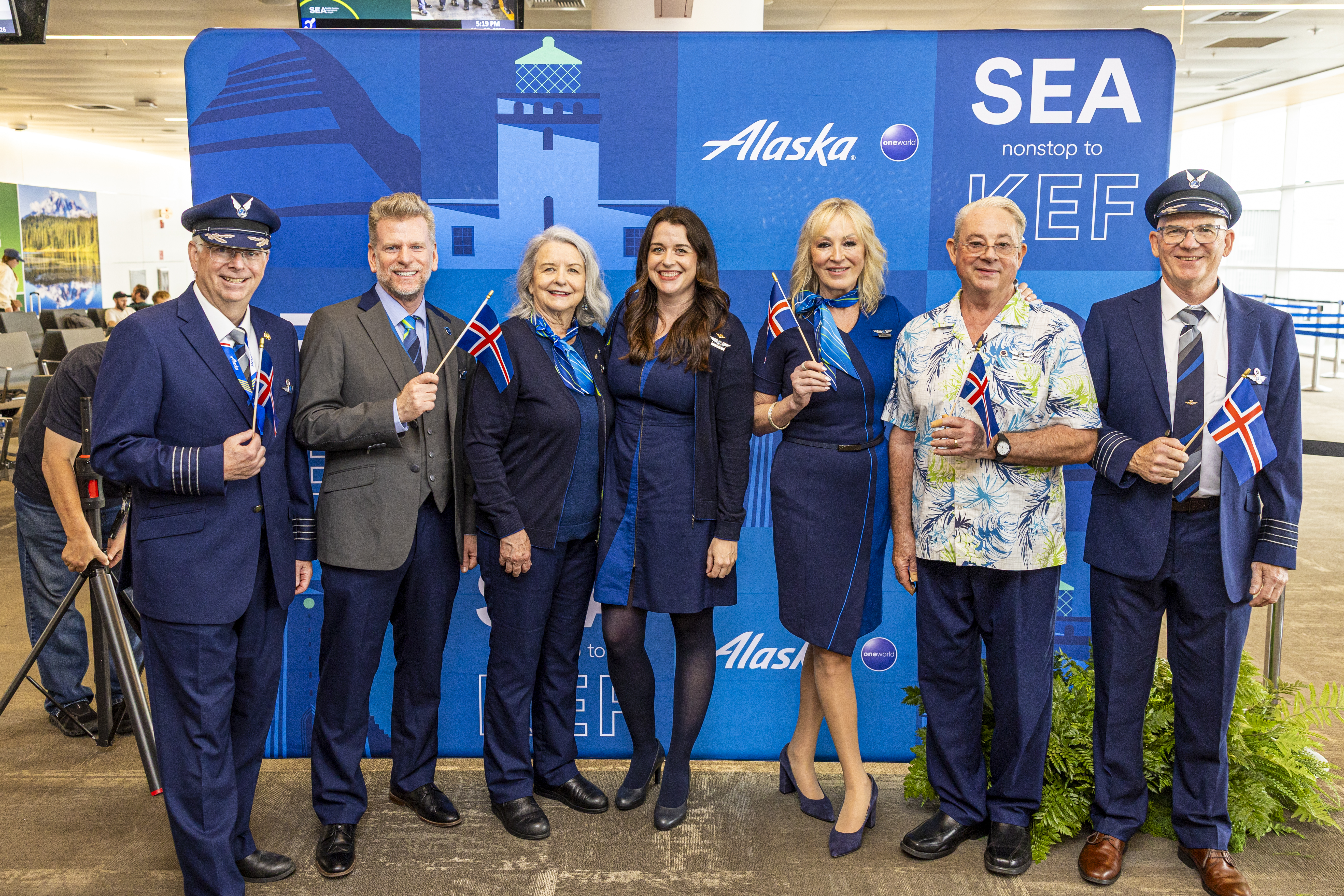 Image of crew at Iceland launch