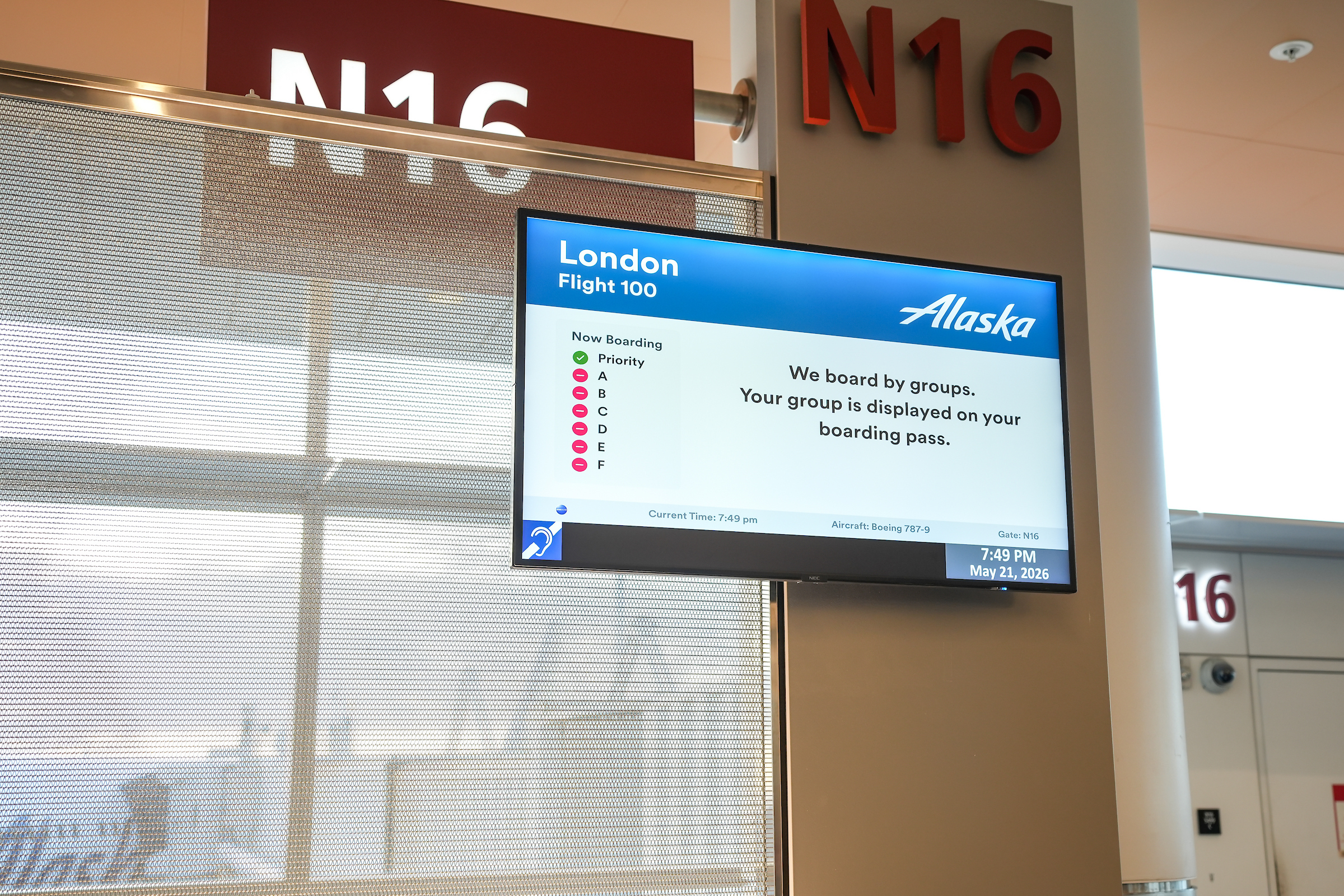 Gate sign