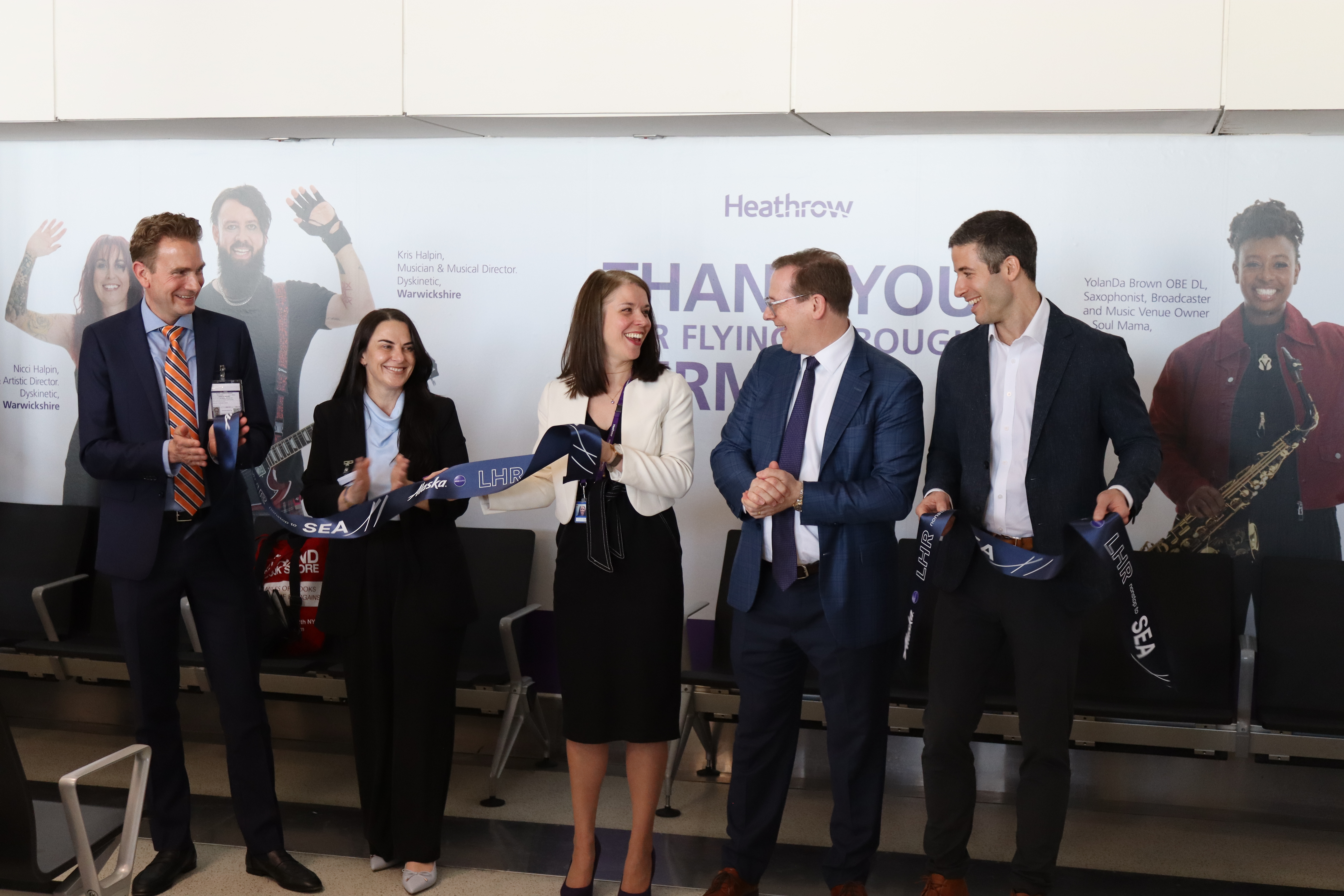Ribbon cutting LHR