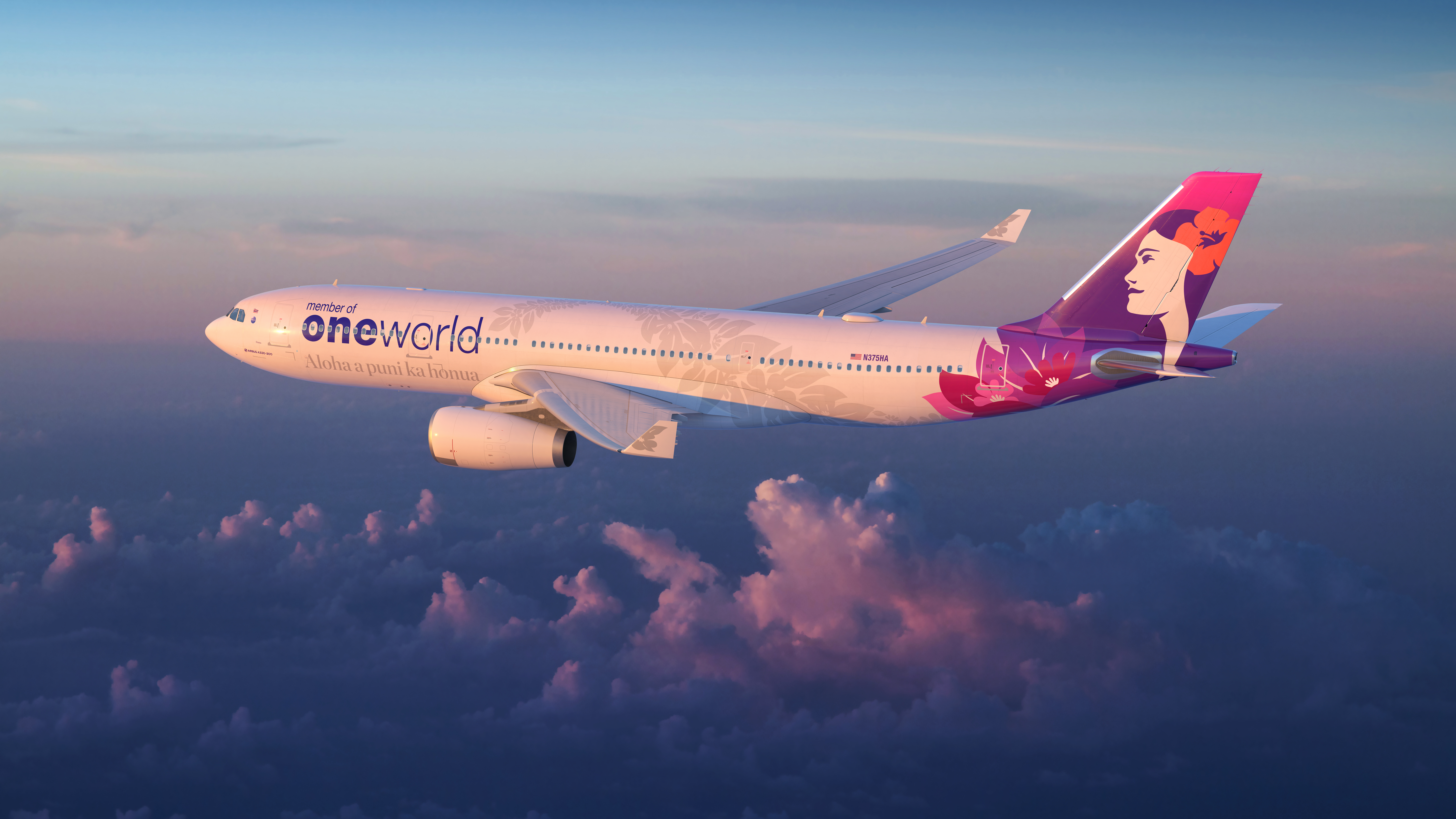 Hawaiian Airlines A330 oneworld
