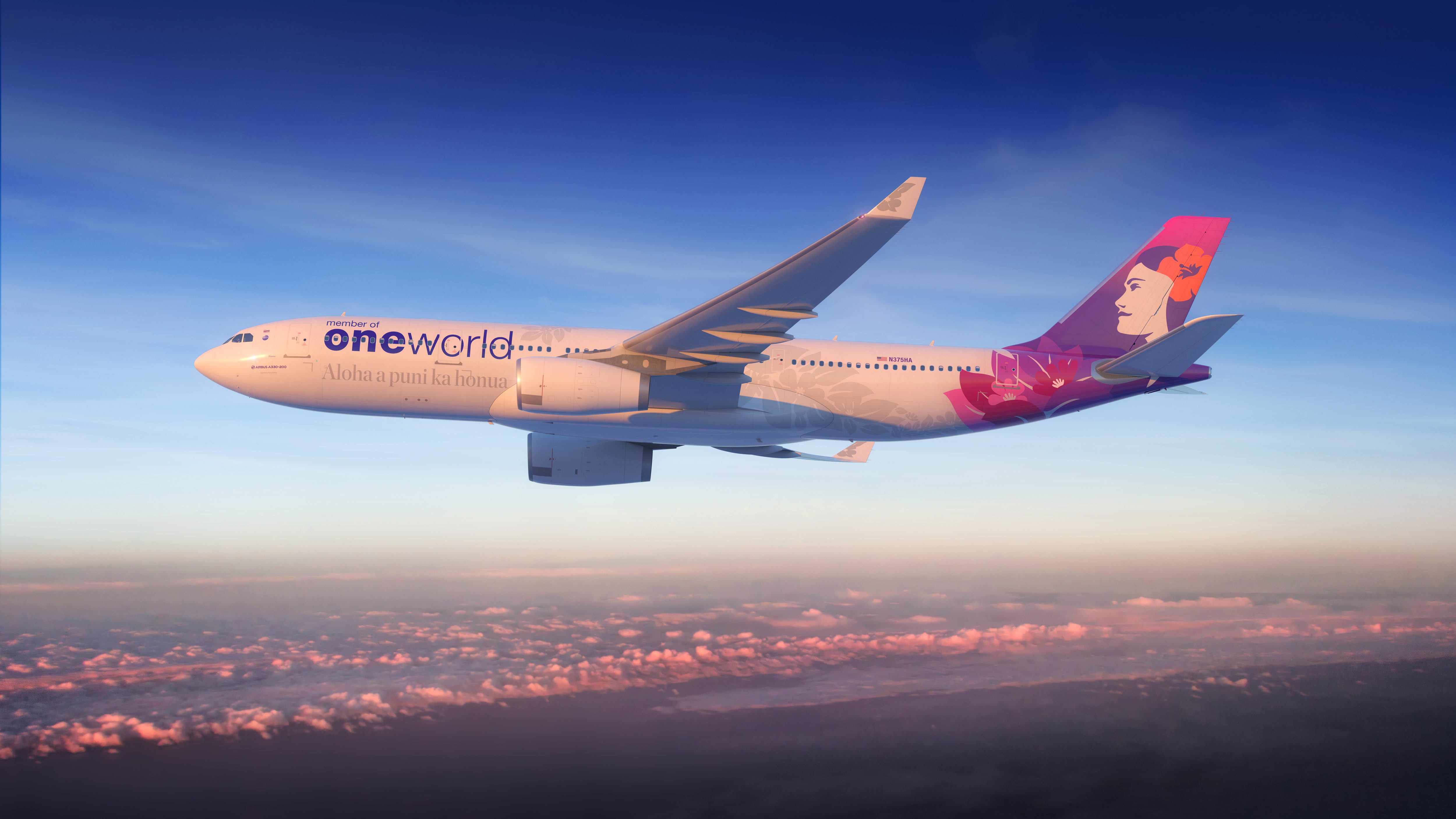 Hawaiian Airlines A330 oneworld