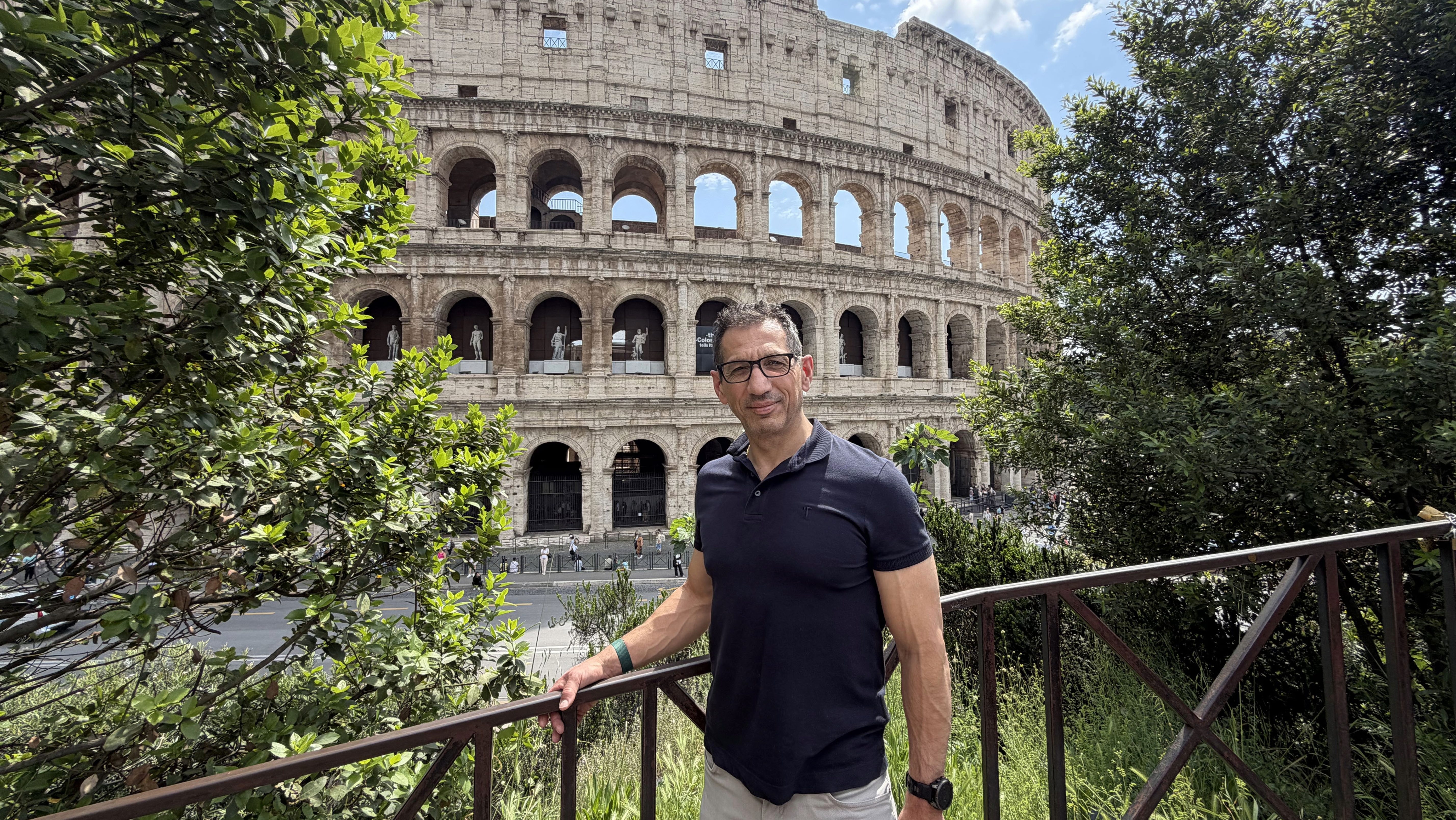 Ben in front of Colosseum