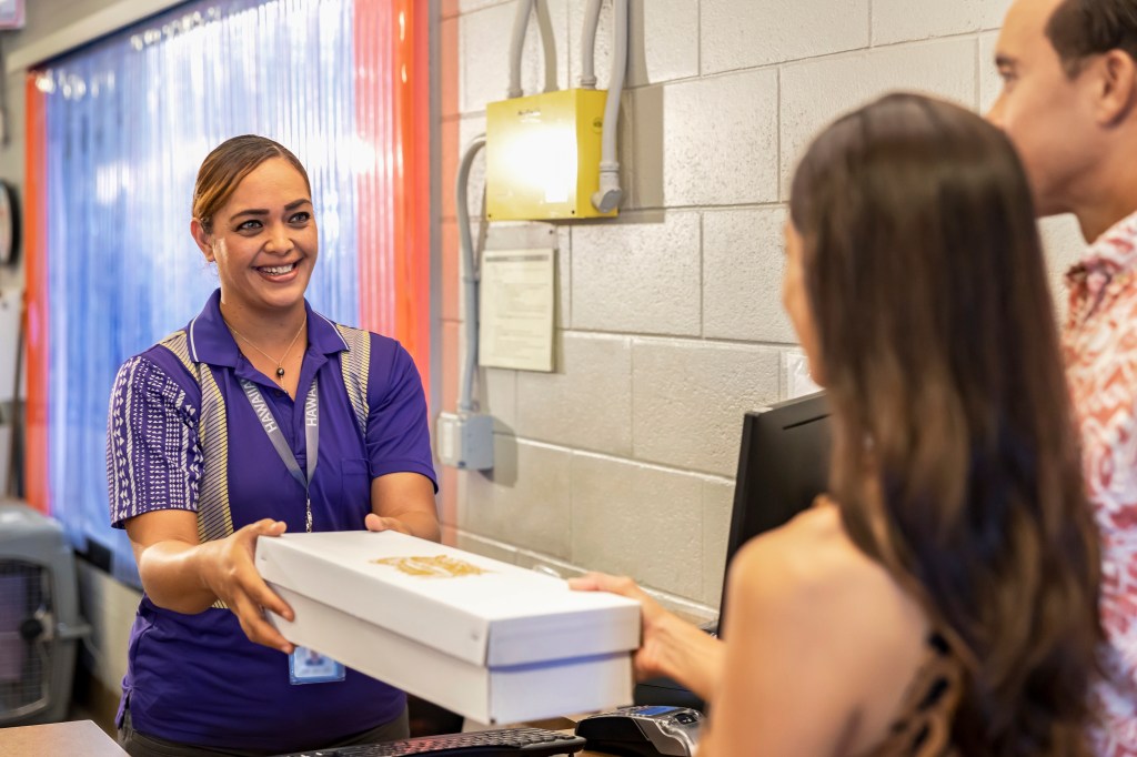 Hawaiian Air cargo agent