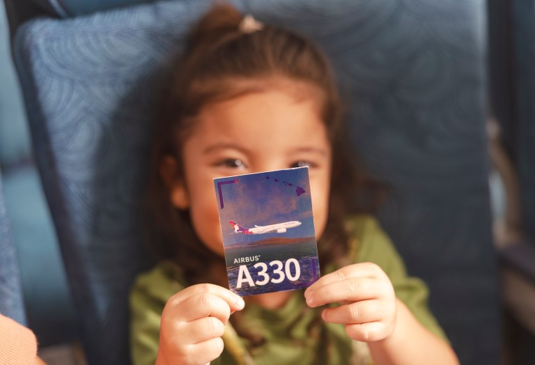 Hawaiian Airlines Airbus A330 trading card