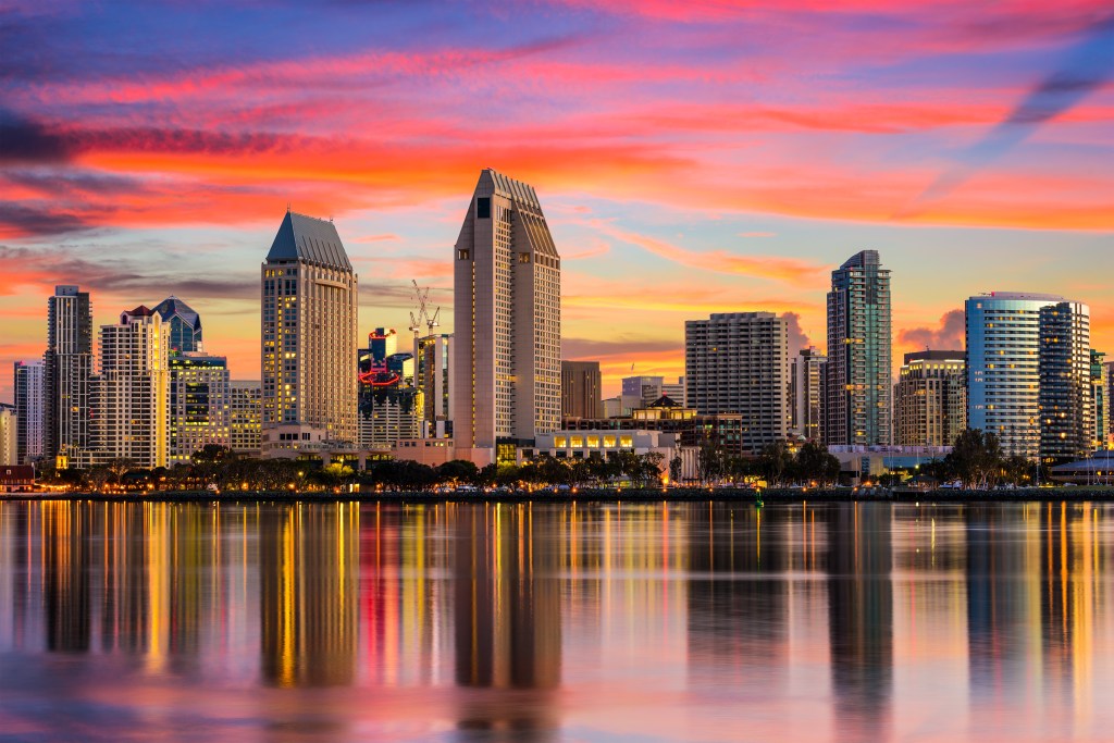 San Diego Skyline at night
