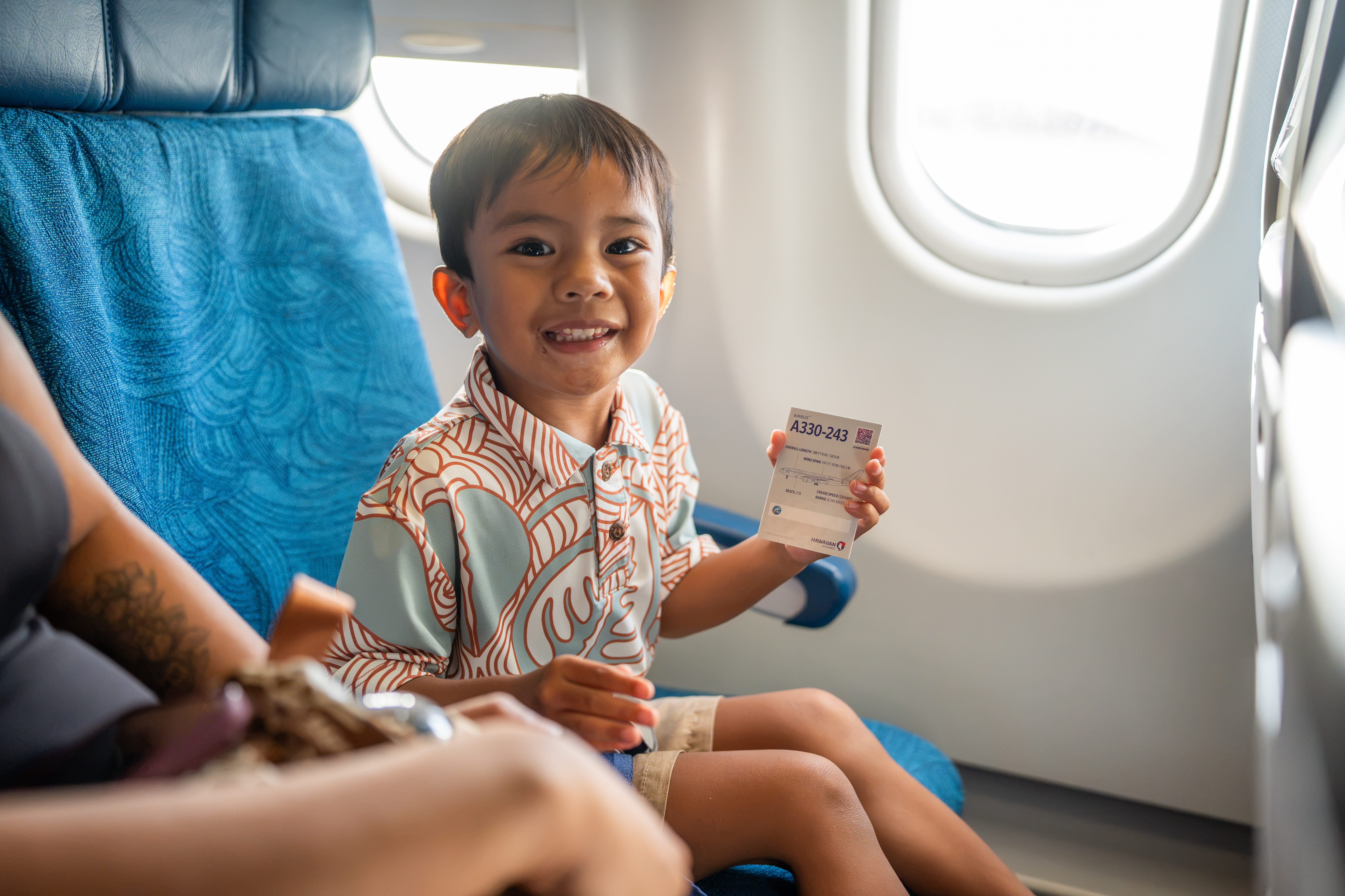 Child with A330 card